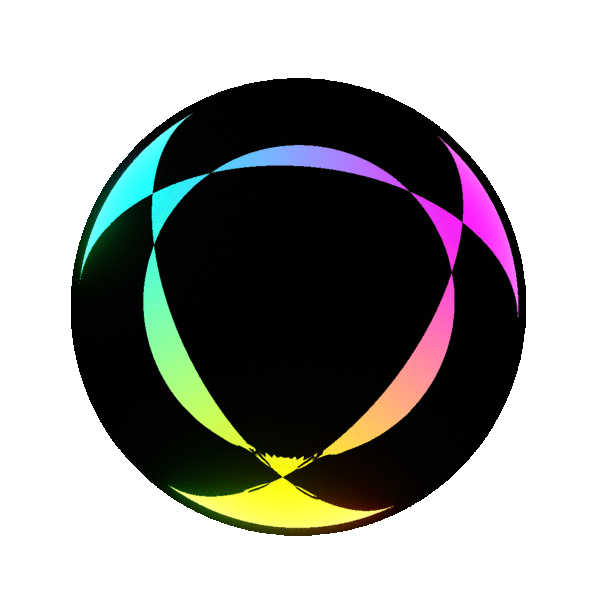 rainbow abstract orb